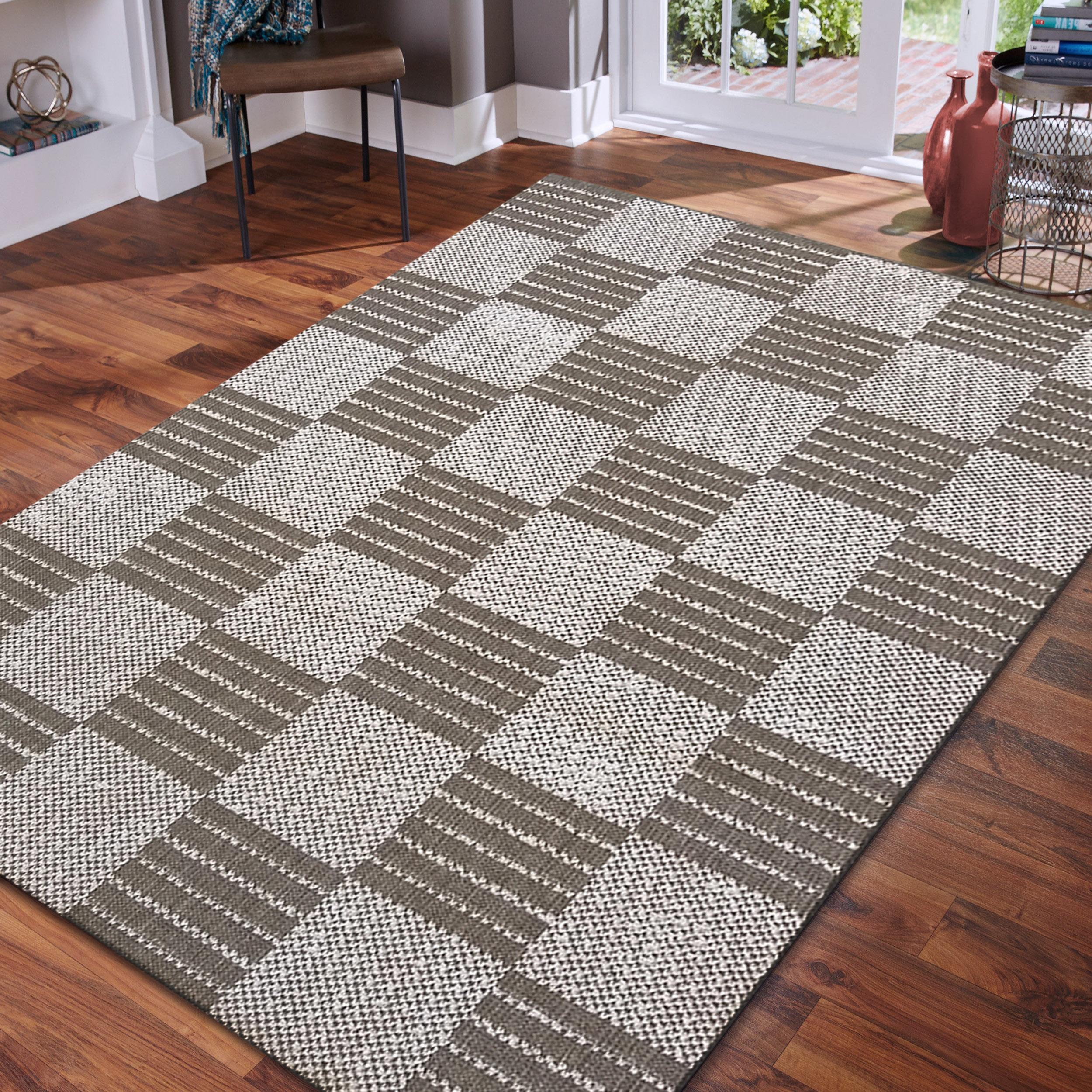 Dywan sznurkowy dwustronny Zefir 02 Grey outdoor